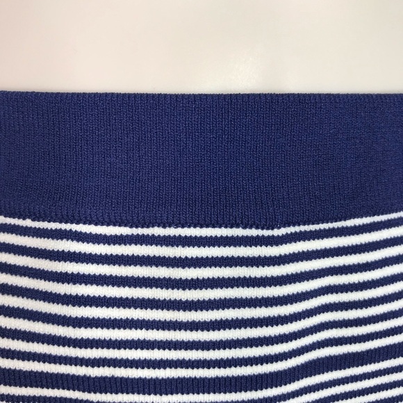 ROMEO + JULIET COUTURE Knit Navy & White Horizontal Stripes Pencil Skirt Size M - Picture 10 of 15